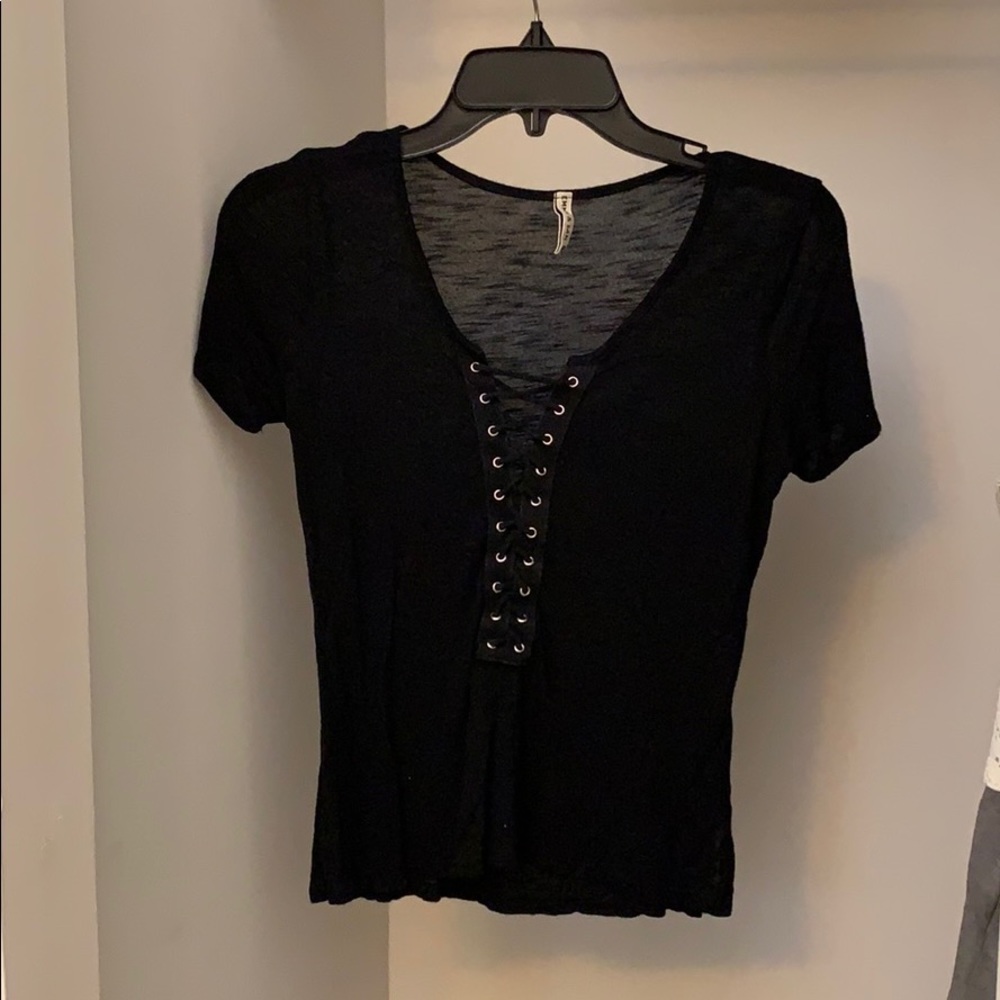 Emma & Sam black lace up top
